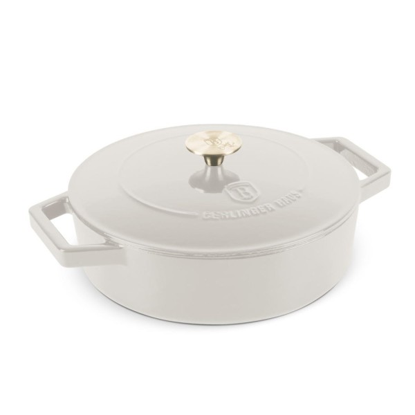 Garnek żeliwny niski Berlinger Haus Strong Mold Sahara BH-6530 2.57L 26cm do gotowania i duszenia
