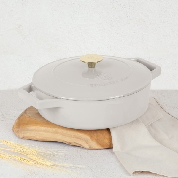 Garnek żeliwny niski Berlinger Haus Strong Mold Sahara BH-6530 2.57L 26cm do gotowania i duszenia