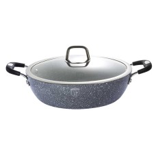 Garnek Berlinger Haus BH-1158 3.8L 28cm Stone Touch szary do gotowania codziennego