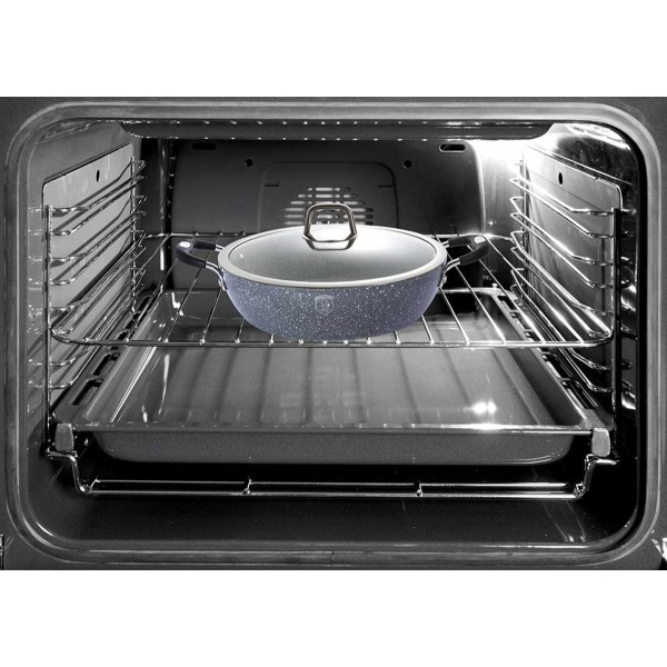 Кухонний каструля Berlinger Haus BH-1158 Gray Stone Touch 3.8 л, 28 см для готування