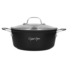 Garnek ZWIEGER DARQUE 24cm 4,5L z pokrywą do gotowania codziennego
