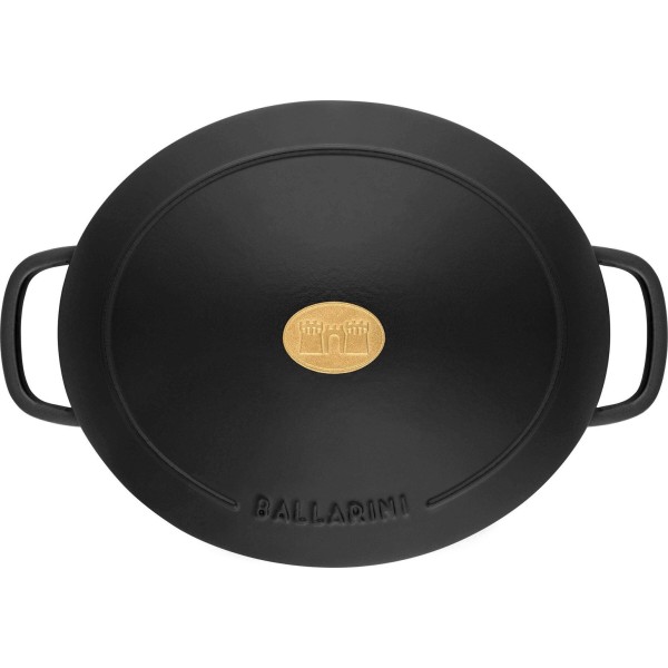 Каструля традиційна Ballarini Bellamonte овальна 6,5 л, чорною емаллю для готування