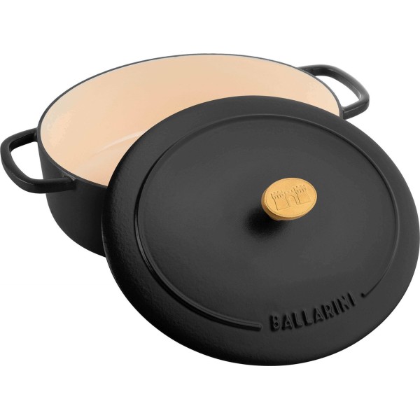 Каструля традиційна Ballarini Bellamonte овальна 6,5 л, чорною емаллю для готування
