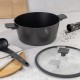 Garnek Berlinger Haus BH-8133 antracyt 30cm 8L z pokrywką do gotowania dla dużej rodziny