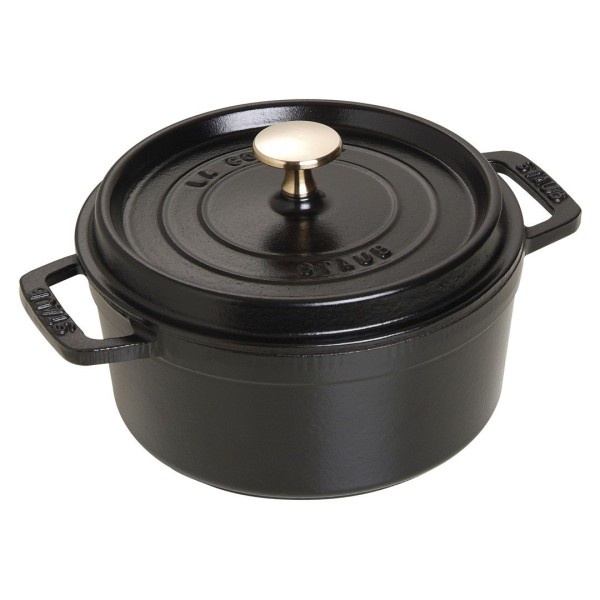 Garnek żeliwny Staub La Cocotte 1,7 l czarny – do duszenia i pieczenia potraw