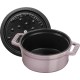 Mini garnek żeliwny Staub Mini Cocotte 250 ml z motywem kwiatu wiśni, idealny do serwowania małych porcji