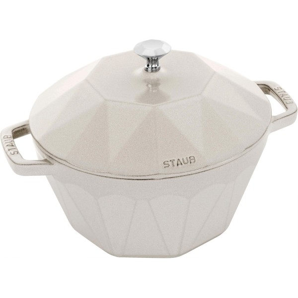Гарячий чавунний Класичний горщик Staub La Cocotte, 2.8 л, діамант, трюфельний