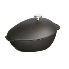 Garnek żeliwny Staub Special Cocotte owalny 2 l czarny – do duszenia małży