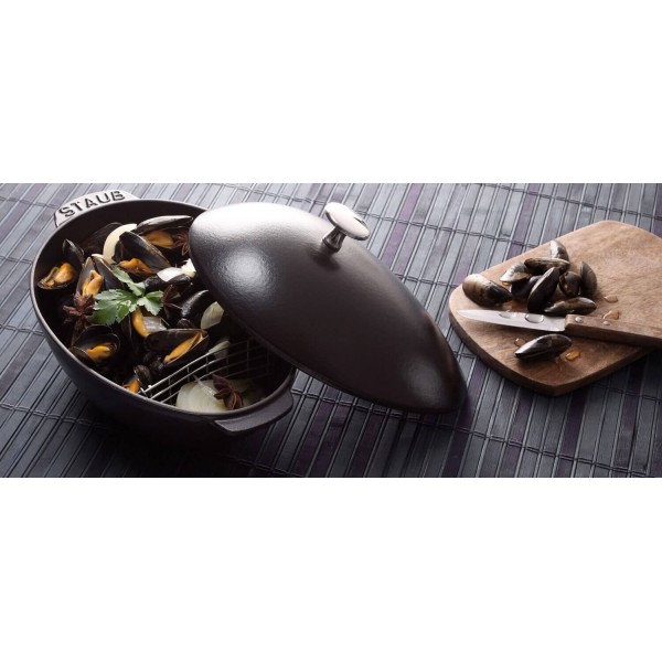 Горщик Staub Special Cocotte овальний чавунний 2 л для запікання морепродуктів
