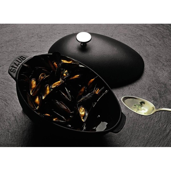 Горщик Staub Special Cocotte овальний чавунний 2 л для запікання морепродуктів