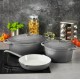 Garnek żeliwny Kinghoff KH-1521 4.0L 24cm do gotowania na kuchence i w piekarniku