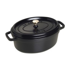 Garnek żeliwny Staub La Cocotte owalny 4.2 L czarny – do duszenia i pieczenia w kuchni