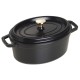 Кухонний чавунний гренка Staub La Cocotte, овальна, 2.35 л, чорна