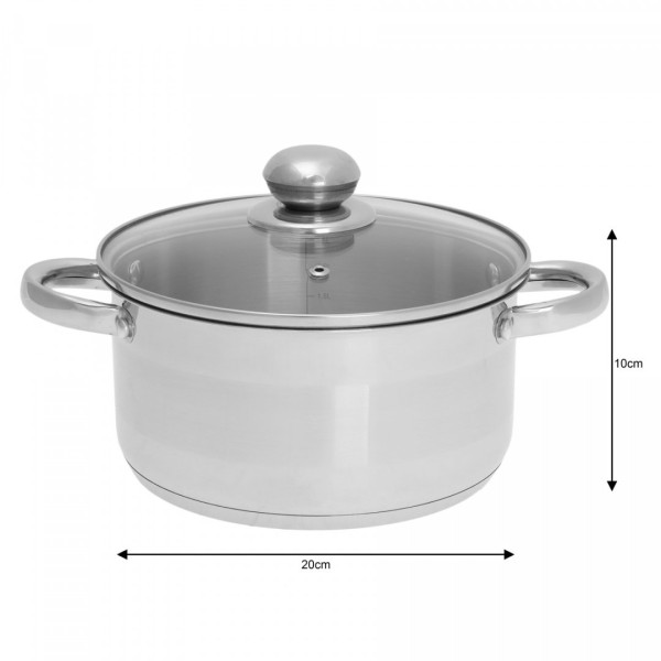 Garnek Kinghoff KH-4329 3.0L 20cm Idealny do Gotowania Codziennych Potraw