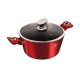 Garnek tradycyjny Berlinger Haus BH-1258, 6,5 L, z pokrywką, czerwony