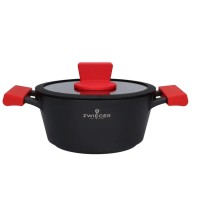 Кухонний посуд, Zwienger, Obsidian, традиційний каструля 20 см з кришкою для індукції