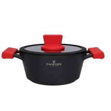 Garnek ZWIEGER OBSIDIAN 20cm z pokrywką do gotowania na indukcji