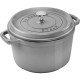 Каструля традиційна Staub La Cocotte, чавунна, кругла, висока, 4.8 л, графітова