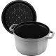 Каструля традиційна Staub La Cocotte, чавунна, кругла, висока, 4.8 л, графітова