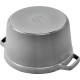Каструля традиційна Staub La Cocotte, чавунна, кругла, висока, 4.8 л, графітова