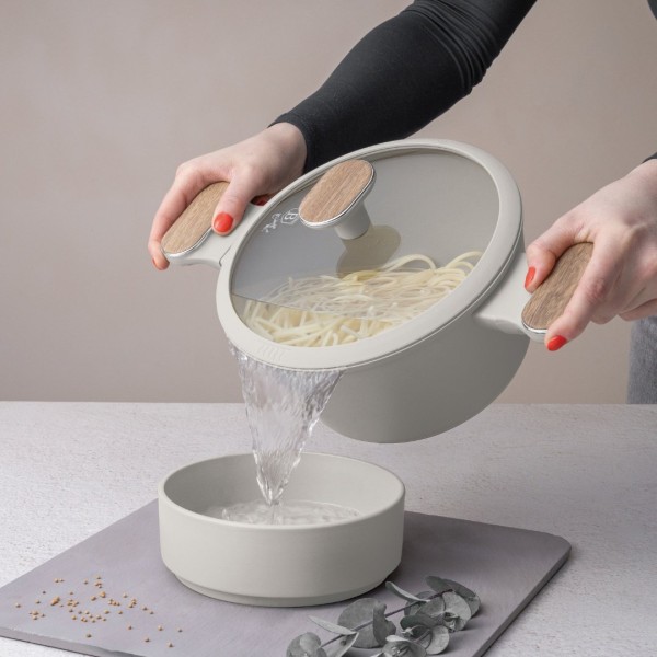 Garnki tradycyjne, BerlingerHaus BH-8319 Sahara Nordic — garnek 20 cm z pokrywką