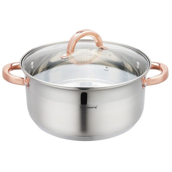 Garnek parowy Klausberg KB-7734 zestaw 3 el. 24 cm do gotowania na parze dla zdrowych posiłków