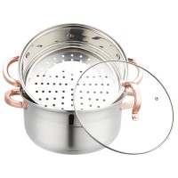 Garnek parowy Klausberg KB-7734 zestaw 3 el. 24 cm do gotowania na parze dla zdrowych posiłków
