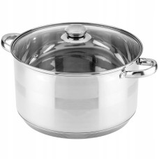 Garnek stalowy Zilner ZL-7313 19L 36cm z 5-warstwowym dnem do gotowania i duszenia