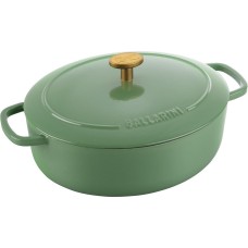 Garnek żeliwny Ballarini Bellamonte 2.2 l zielony do duszenia i pieczenia