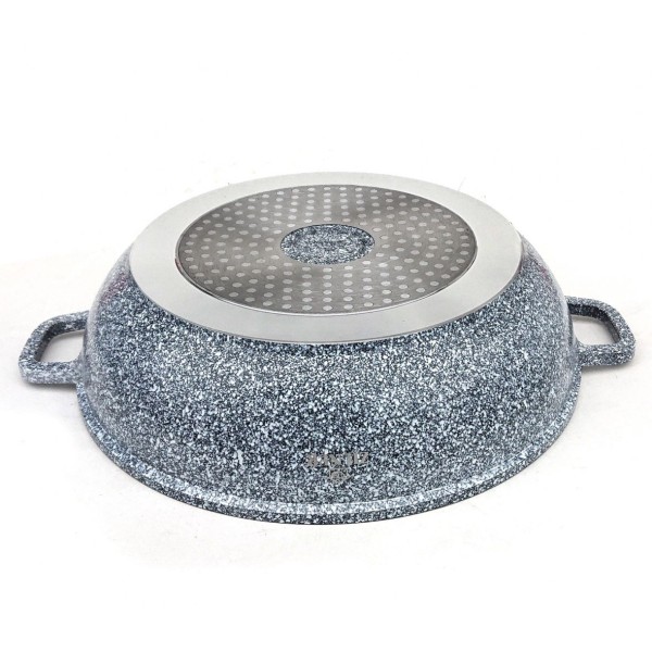 Garnek marmurowy Zilner ZL-7069 Wok 3,3L 28cm do smażenia i duszenia potraw