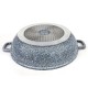 Garnek marmurowy Zilner ZL-7069 Wok 3,3L 28cm do smażenia i duszenia potraw