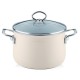 Garnek tradycyjny RIESS Avorio 6,5 l Ø24 cm z pokrywą — do gotowania na kuchence