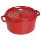 Каструля традиційна Staub La Cocotte кругла, 8.35 л, чавун, червона для готування