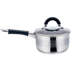 Garnek stalowy KiNGHOFF KH-1255 z pokrywką 1,5L 16cm idealny do gotowania i duszenia