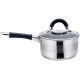 Каструля з кришкою Kinghoff KH-1255, сталева, 1.5 л, 16 см – для приготування соусів та дитячого харчування
