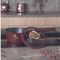 Кухонний ковш BerlingerHaus Leonardo BH-8028, 16 см з кришкою для приготування страв