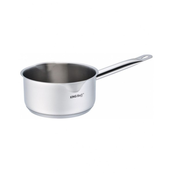 Garnek stalowy KiNGHOFF KH-1126 2.1L 18cm z podwójną wylewką do gotowania i podgrzewania