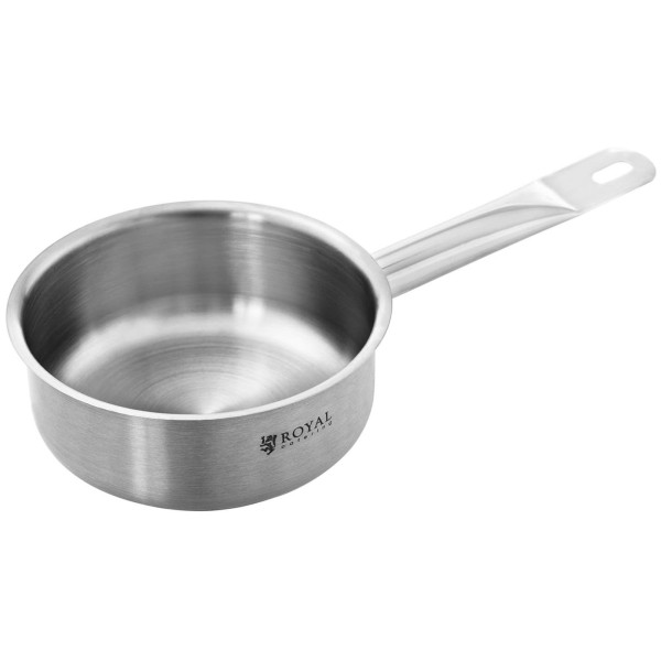 Каструля Rondel BergHOFF 0.9 л з кришкою, сталева, товсте дно 4 мм для готування