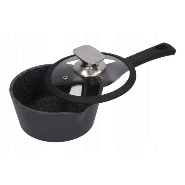 Rondel Zwieger Black Stone 16 cm 1L z pokrywką do gotowania i podgrzewania potraw