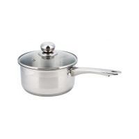 Garnek Kinghoff KH-4322 Rondel stal nierdzewna 14 cm z pokrywką, idealny do gotowania sosów i zup