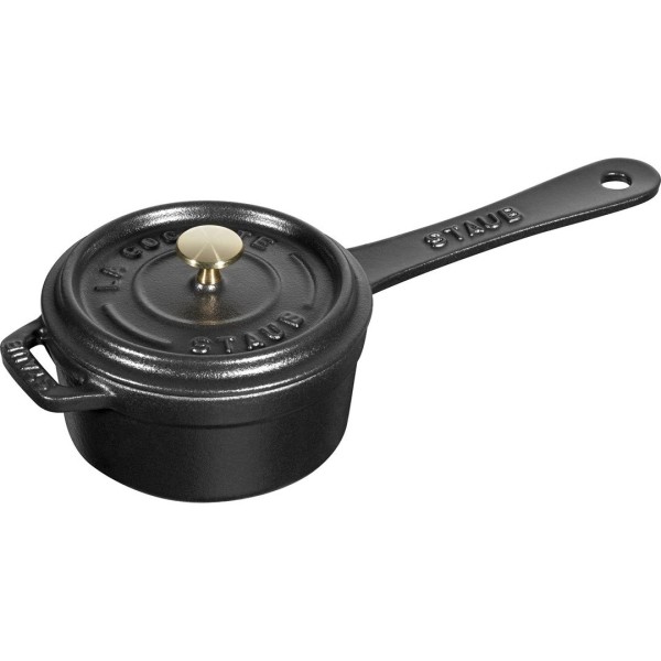 Mini rondel żeliwny Staub 250 ml czarny do gotowania i serwowania małych porcji