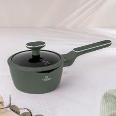 Кухонний сотейник BerlingerHaus BH-8155 Matte Green 16 см з кришкою для легкого приготування