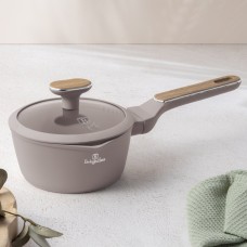 Каструля з кришкою BerlingerHaus Taupe Nordic BH-8331, 16 см, для приготування соусів та супів