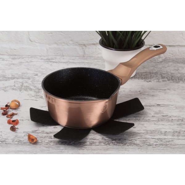 Rondel BerlingerHaus BH-1513 Rose Gold z dzióbkiem 1,2L powłoka marmurowa do gotowania