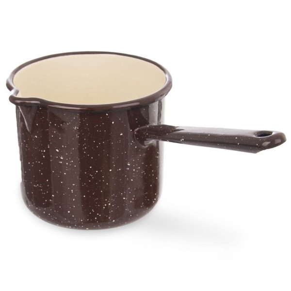 Рондель, Orion, BROWN 12 cm 1.2L — емальований коричневий, для розігріву та приготування на плиті