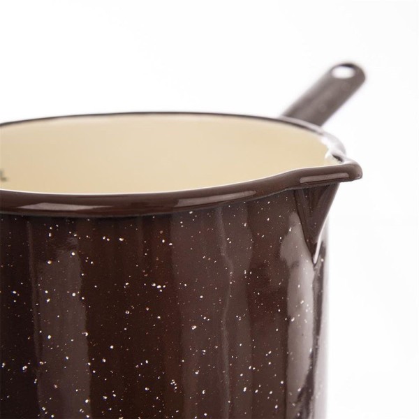 Рондель, Orion, BROWN 12 cm 1.2L — емальований коричневий, для розігріву та приготування на плиті