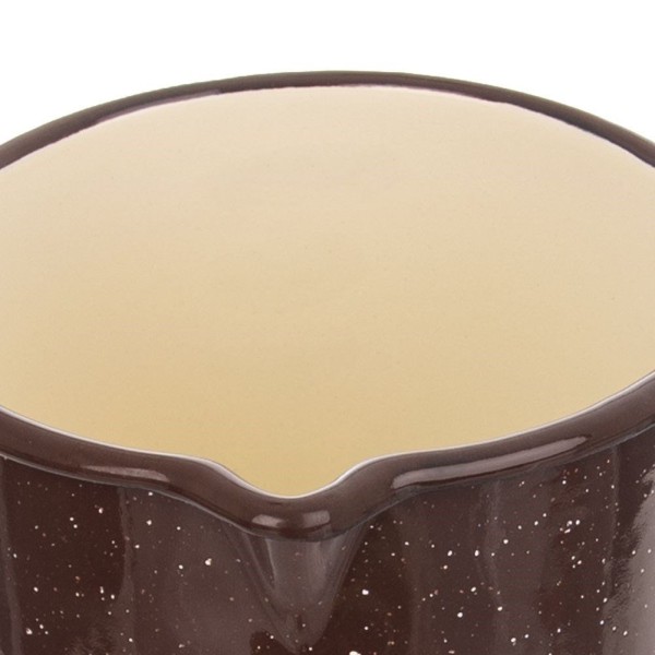 Рондель, Orion, BROWN 12 cm 1.2L — емальований коричневий, для розігріву та приготування на плиті