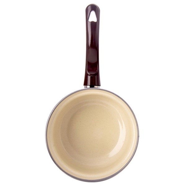 Rondel, Orion 113326 Brown – emaliowany rondel 12 cm 350 ml