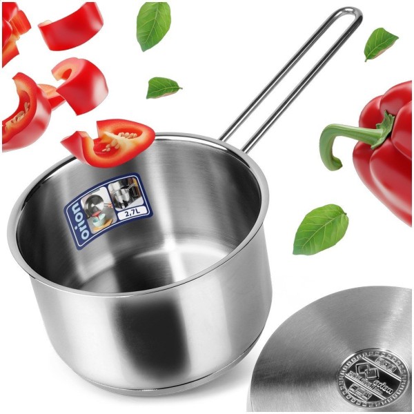 Рондель Anett ORION 113303, сталевий 18 см 2.7 л — для варіння соусів і розігріву їжі