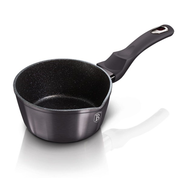 Garnek do gotowania Berlinger Haus Carbon Pro BH-6891 1.2L 16cm z powłoką granitową idealny do przygotowywania zdrowych potraw